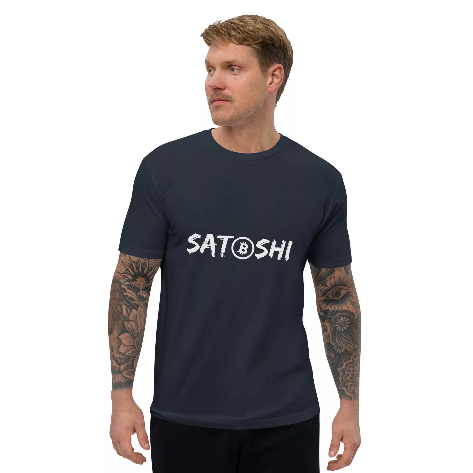 Satoshi Short Sleeve Fitted T-shirt - Image 5