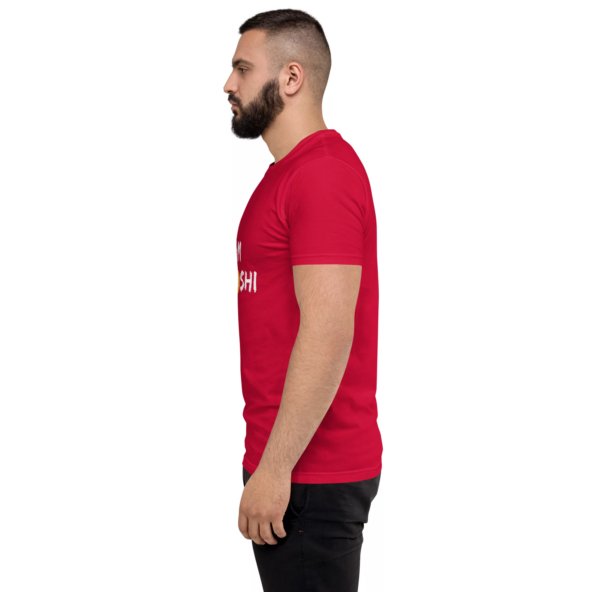 I Am Satoshi Short Sleeve Fitted T-shirt - Image 15