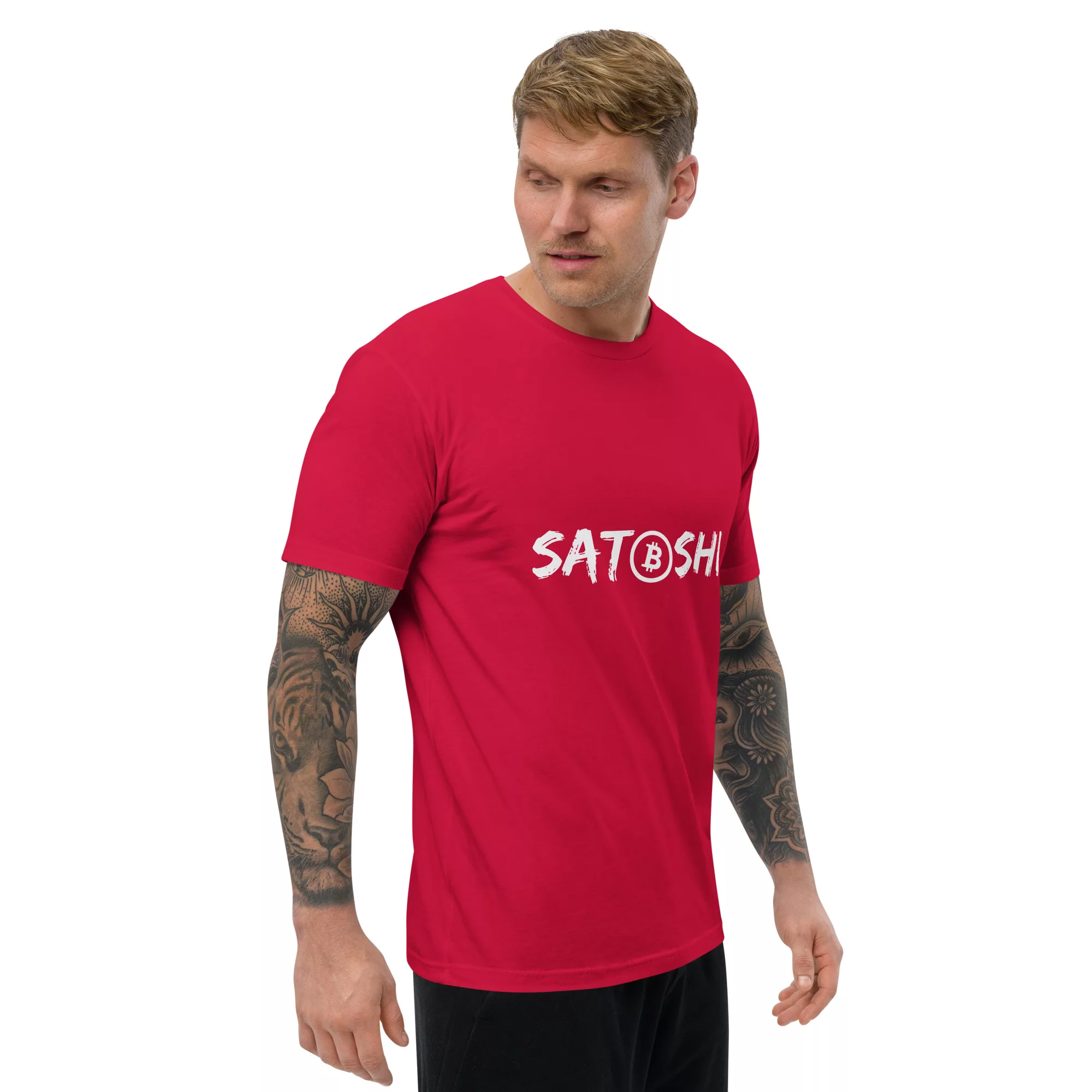 Satoshi Short Sleeve Fitted T-shirt - Image 12