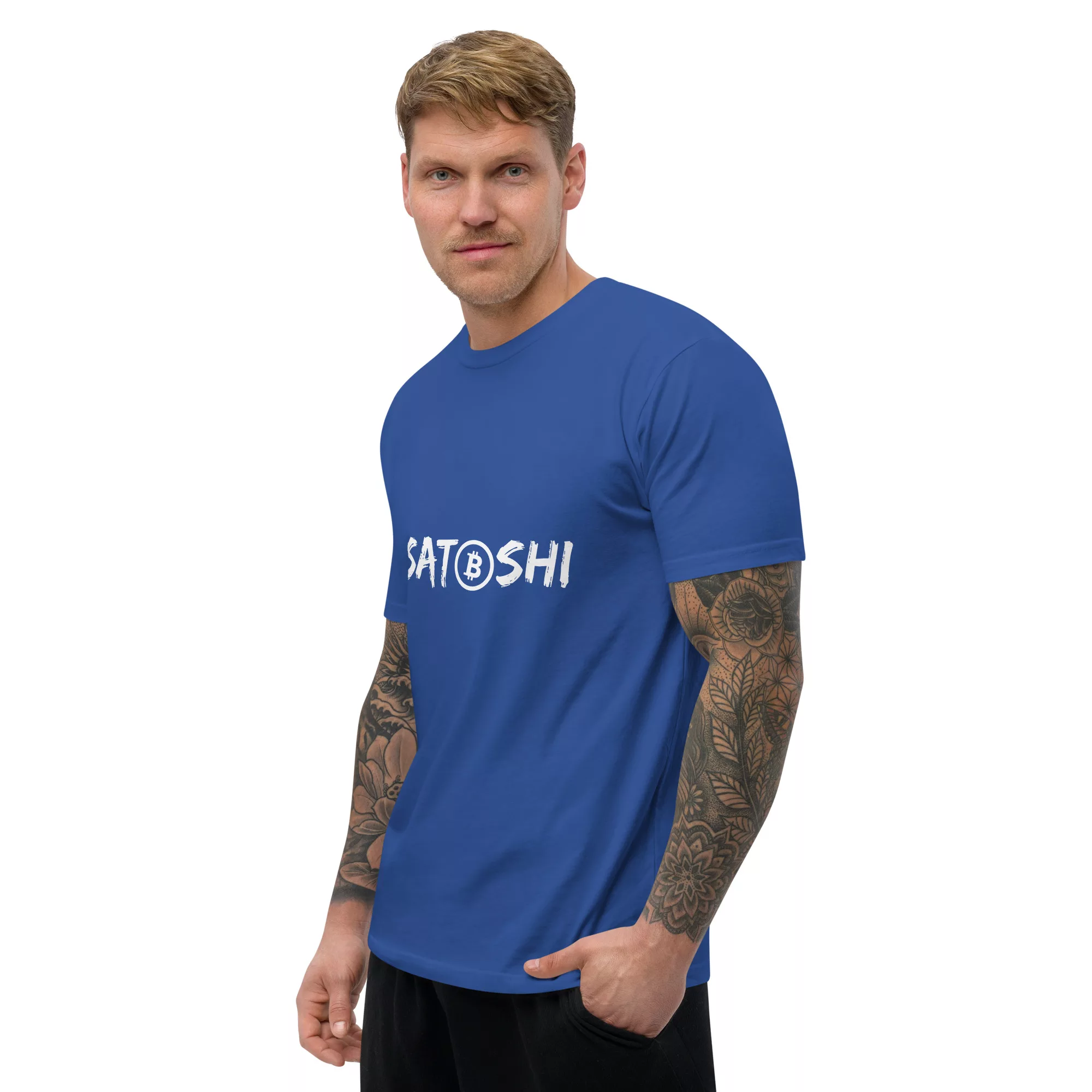 Satoshi Short Sleeve Fitted T-shirt - Image 15